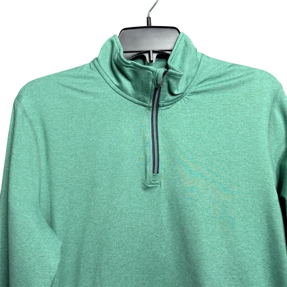 Marine Layer Men's Small green 1/4 Zip Weekend Sport Stretch Pullover Sweatshirt